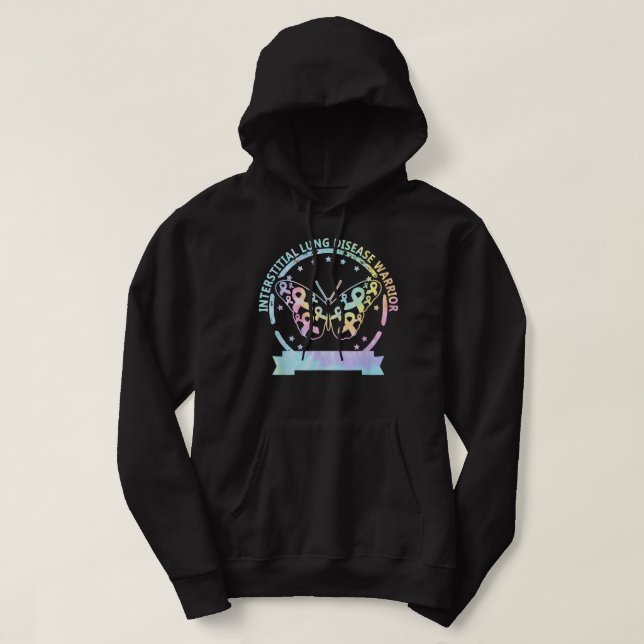 Sudadera Enfermedad pulmonar intersticial mejor listón (Diseño del anverso)