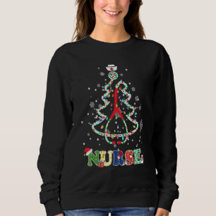 Sudadera Enfermera Árbol de Navidad Stethoscope Lpn Rn Life