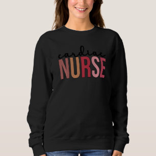 Sudadera Enfermera Boho Cardiac Enfermera de Cardiología En