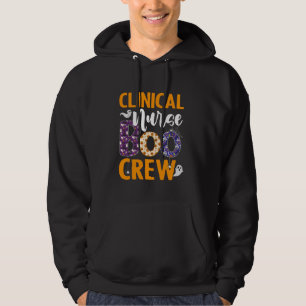 Sudadera Enfermera clínica Boo Crew Enfermera asustada Hall