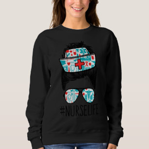 Sudadera Enfermera con vida divertida y desordenada enferme