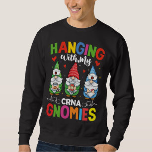 Sudadera Enfermera CRNA Anestesia Hospital Colgando con mi 