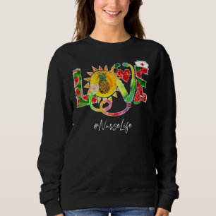 Sudadera Enfermera De Amor Del Trabajo Melón De Agua Piña V