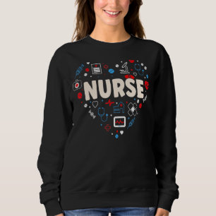 Sudadera Enfermera De Amor Enfermera Cuta Enfermera De Enfe