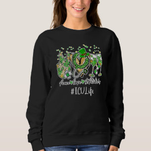 Sudadera Enfermera De Amor Por La Paz Día De San Patricio 2