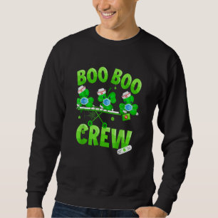 Sudadera Enfermera de Boo Boo de St Patrick S Day Shamrock 