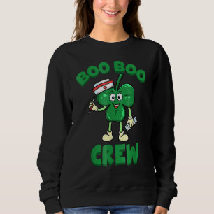 Sudadera Enfermera de Boo Boo de St Patrick S Day Shamrock 