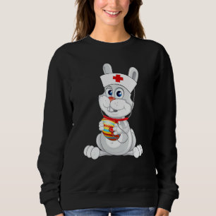 Sudadera Enfermera De Conejo Con Stethoscope
