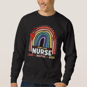 Sudadera Enfermera de cuidados en el hogar Amor Inspire Sal