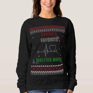 Sudadera Enfermera de diálisis favorita de Santa Claus - su