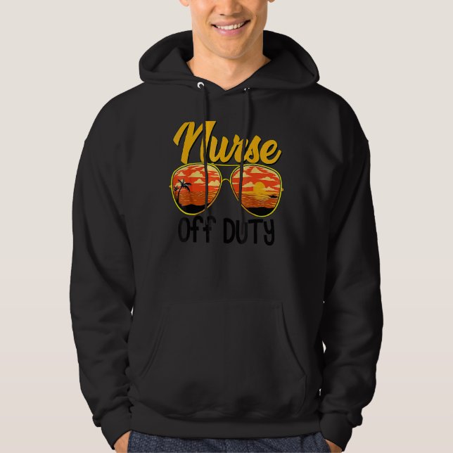 Sudadera Enfermera De Duty Sungafas De Sol Playa Sunset (Anverso)