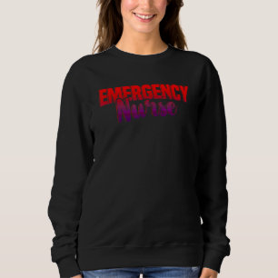 Sudadera Enfermera de emergencia Enfermería de Cna