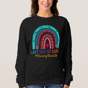 Sudadera Enfermera de enfermería feliz último día de escuel