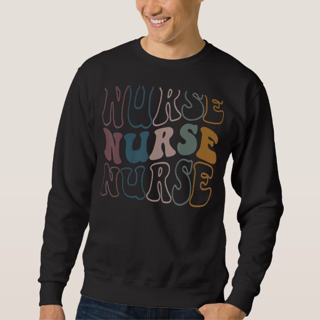 Sudadera Enfermera de enfermería retro vintage (Anverso)