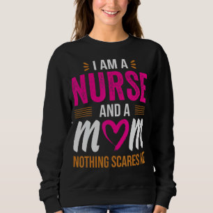 Sudadera Enfermera de enfermería Soy enfermera y mamá no as