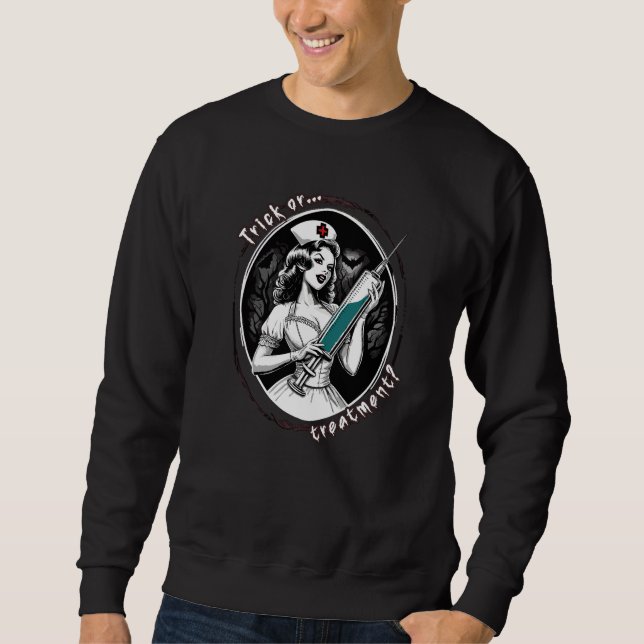 Sudadera Enfermera de Halloween (Anverso)