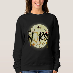 Sudadera Enfermera de Halloween Cuidando Trabajadora de Sal