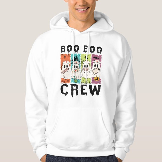 Sudadera Enfermera de Halloween de Boo Boo Crew (Anverso)