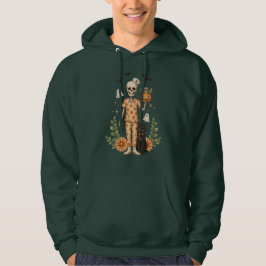 Sudadera Enfermera de Halloween Esqueleto Calabaza Gato Neg
