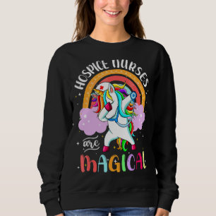 Sudadera Enfermera de hospicio Rn Enfermería Magia Unicorni