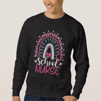 Sudadera Enfermera de la Escuela de Leopardo del Arcoiris 1