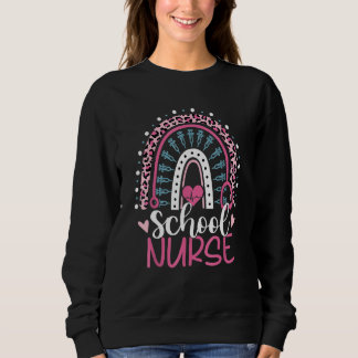 Sudadera Enfermera de la Escuela de Leopardo del Arcoiris 1