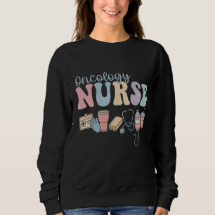 Sudadera Enfermera de Oncología Estética Retro Colorida