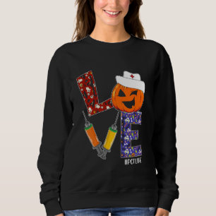 Sudadera Enfermera de PCT Amor Enfermera Vida Halloween Cal