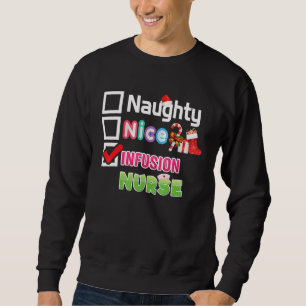 Sudadera Enfermera de perfusión Niza Feliz Navidad Santa