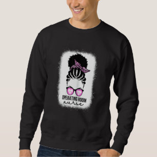 Sudadera Enfermera de sala de operaciones para mujeres afro