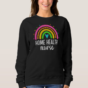 Sudadera Enfermera de Salud en el Hogar Rn Rainbow Healt