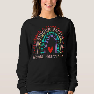 Sudadera Enfermera de salud mental Ansiedad del arcoiris Sa