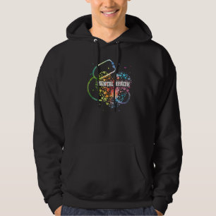 Sudadera Enfermera de salud mental Watercol Love Heart Scru