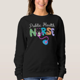 Sudadera Enfermera de Salud Pública Plaid Egg Bunny Love St