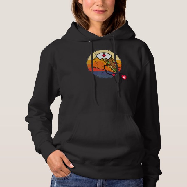 Sudadera Enfermera de Taco Stethoscope Cinco De Mayo Enferm (Anverso)