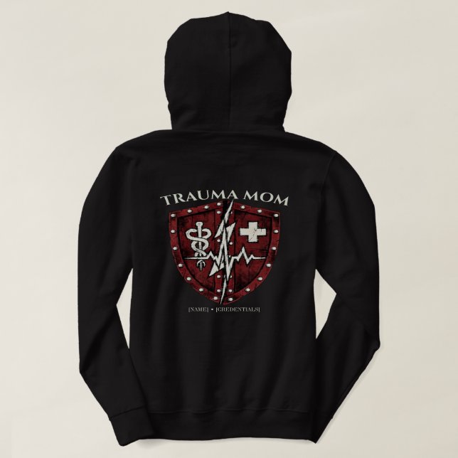 Sudadera Enfermera de Trauma Personalizada Mamá Táctica (Reverso del diseño)