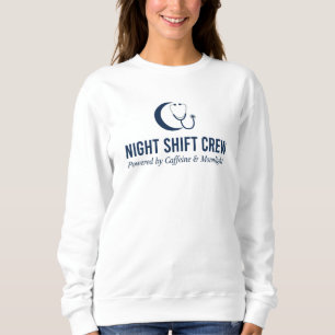 Sudadera Enfermera de Turno Nocturno Estetoscopio Luna