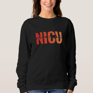 Sudadera Enfermera de UCI Neonatal Tipografía Moderna