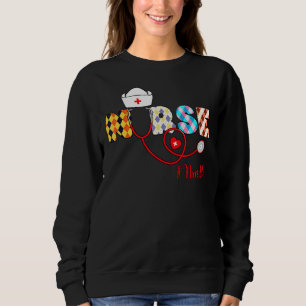 Sudadera Enfermera De Vida Y Enfermera De Estetioscopio Con