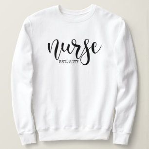 Sudadera Enfermera del año Personalizado Est Enfermera estu