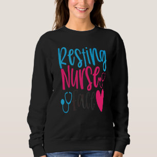 Sudadera Enfermera descansando cara trabajo hospital enferm
