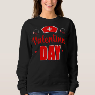 Sudadera Enfermera Día de San Valentín Con Amor Stethoscope