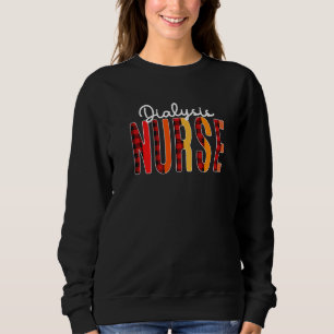 Sudadera Enfermera diálisis Corazón de Amor Rojo Plactado S