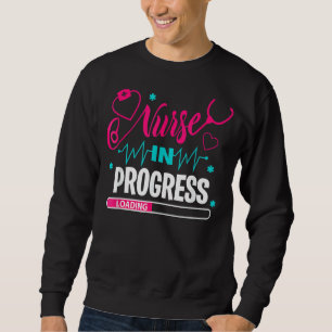 Sudadera Enfermera En Curso Enfermería Estudiante Futuro Nu