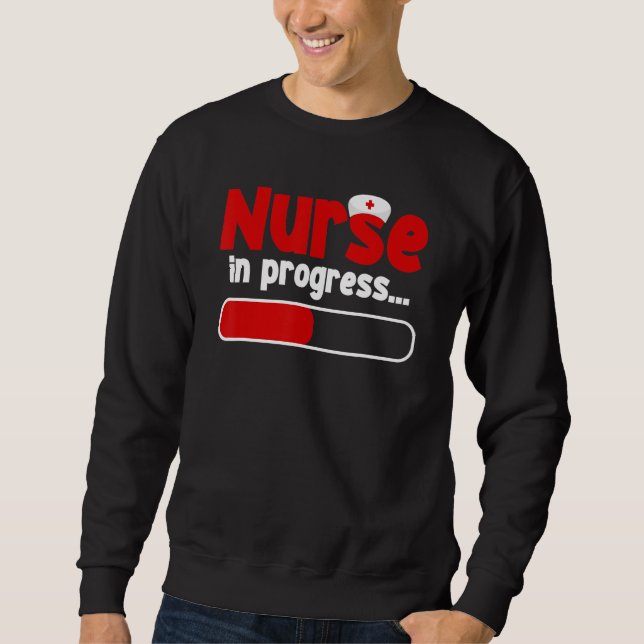 Sudadera Enfermera En Progreso Estudiante De Enfermería Fut (Anverso)