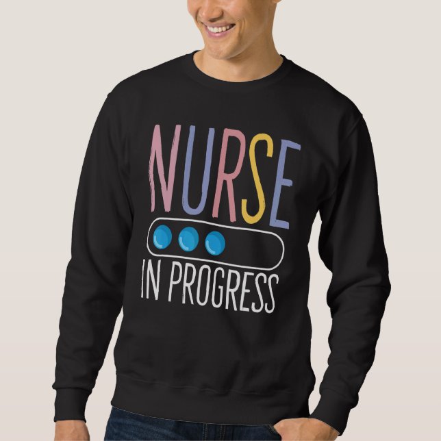 Sudadera Enfermera en progreso Futuro Enfermero Estudiante  (Anverso)