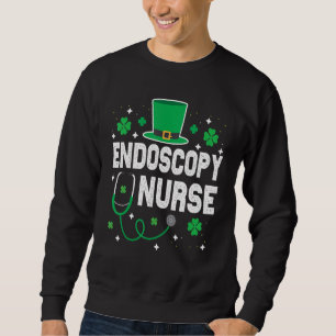 Sudadera Enfermera endoscópica St Patrick's Day Lucky Nurse