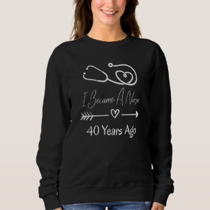 Sudadera Enfermera Enfermería Salvavidas Aniversario 40 Año