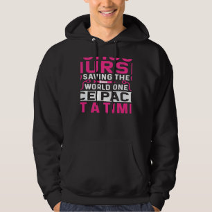 Sudadera Enfermera Escolar Femenina Salvando Al Mundo Con U
