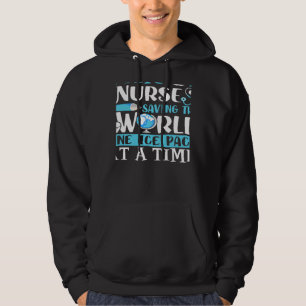 Sudadera Enfermera Escolar Femenina Salvando Al Mundo Con U